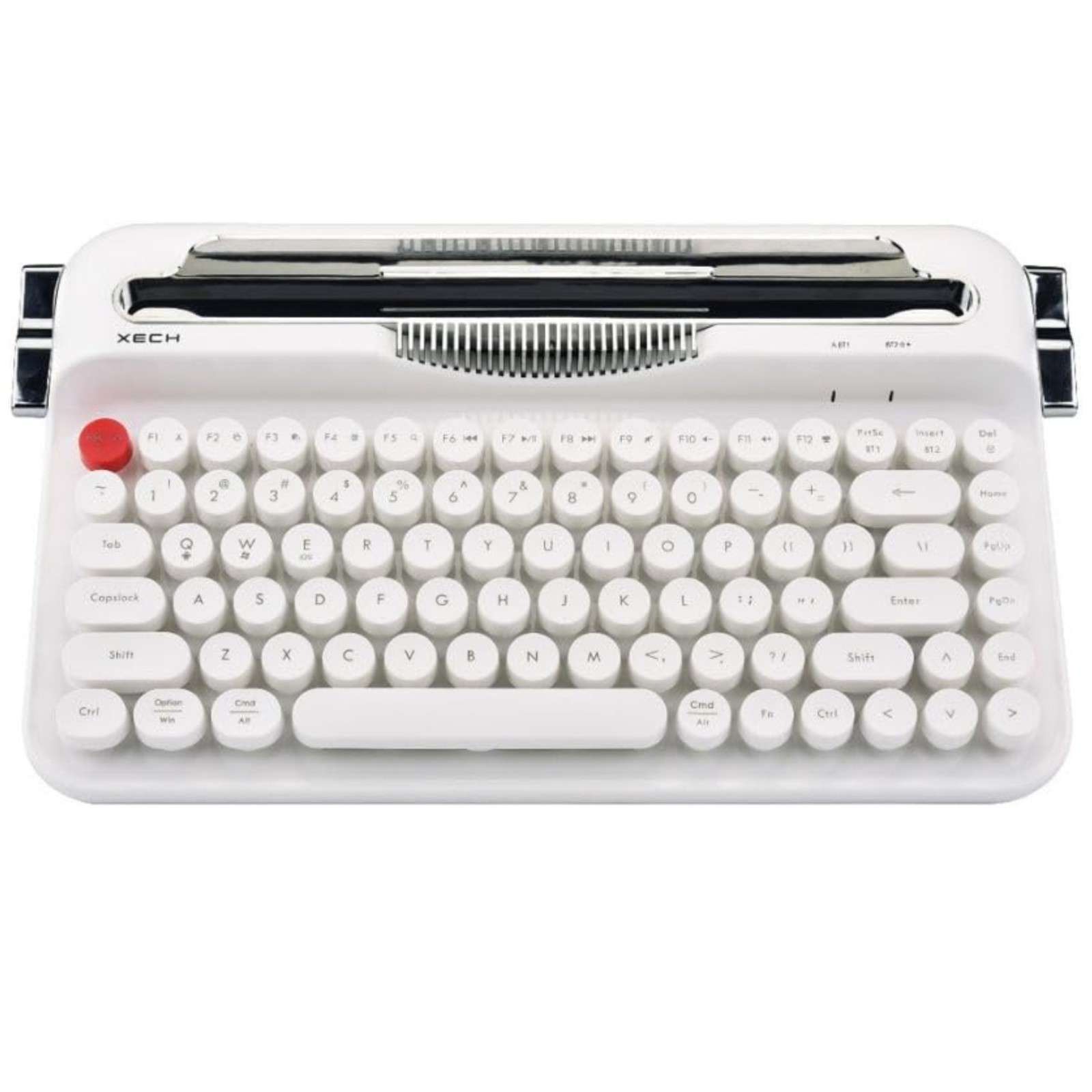 Xech Typewriter Wireless Keyboard | Retro Vintage Design with Round Keycaps (Unboxed - Brand Warranty) — photo 2