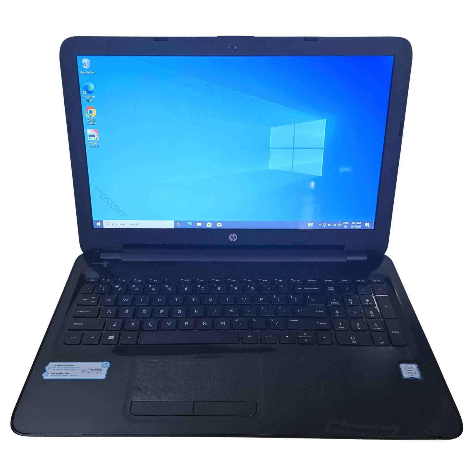 HP Notebook 15.6" Intel Core i3 6th Gen 1TB HDD 4GB RAM Black Laptop (Refurbished)