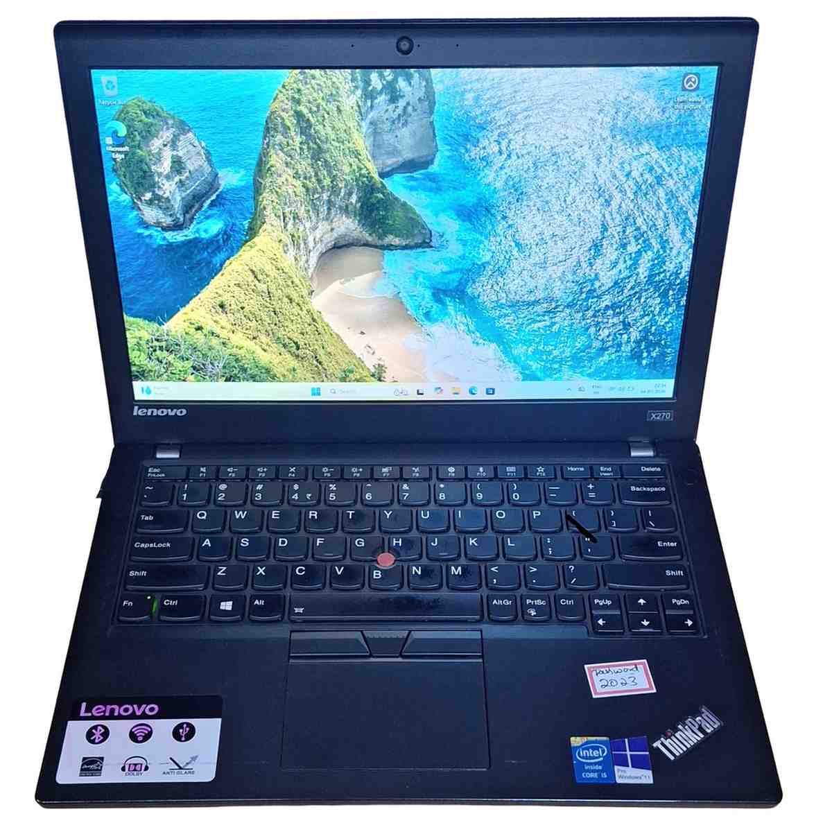 Used Lenovo ThinkPad X270 12.5" Intel Core i5-6th Gen 240GB SSD 8GB RAM Black Laptop