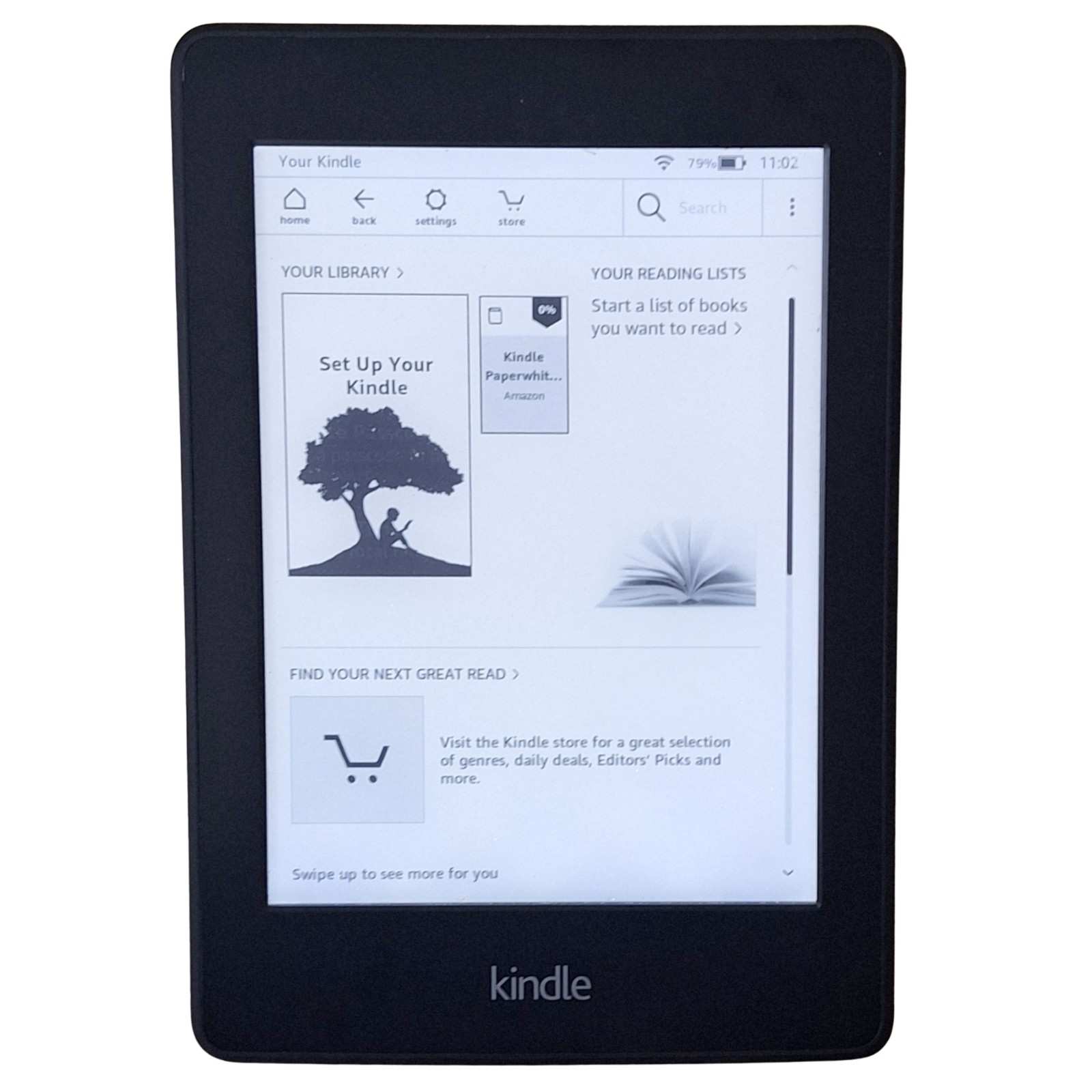 Amazon Kindle Paperwhite 6th Gen 6" Wi Fi 4GB Black (Good Condition)