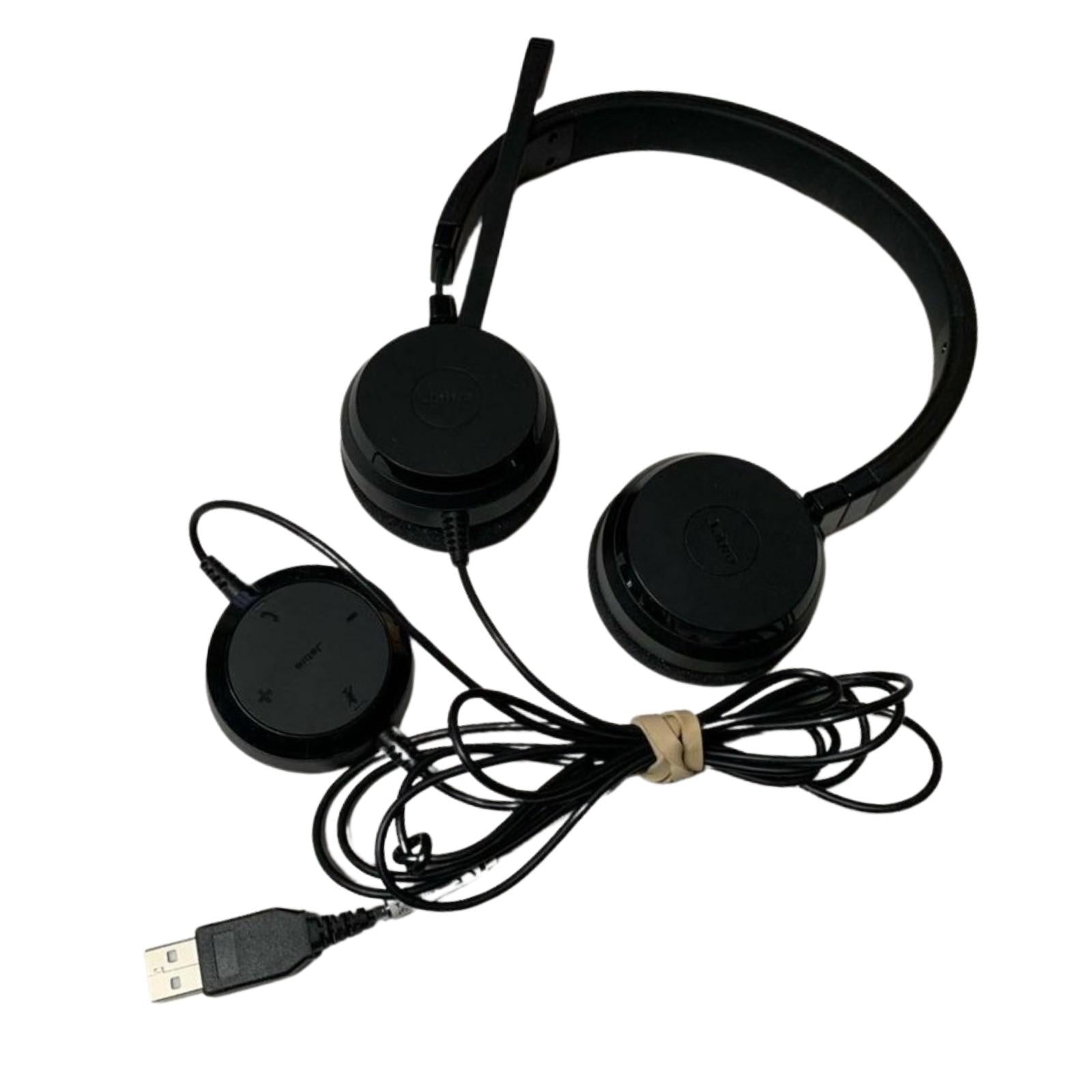 Jabra Evolve2 20 SE Wired Stereo Noise-Cancelling Headset with Mic Black (Good Condition) — photo 3