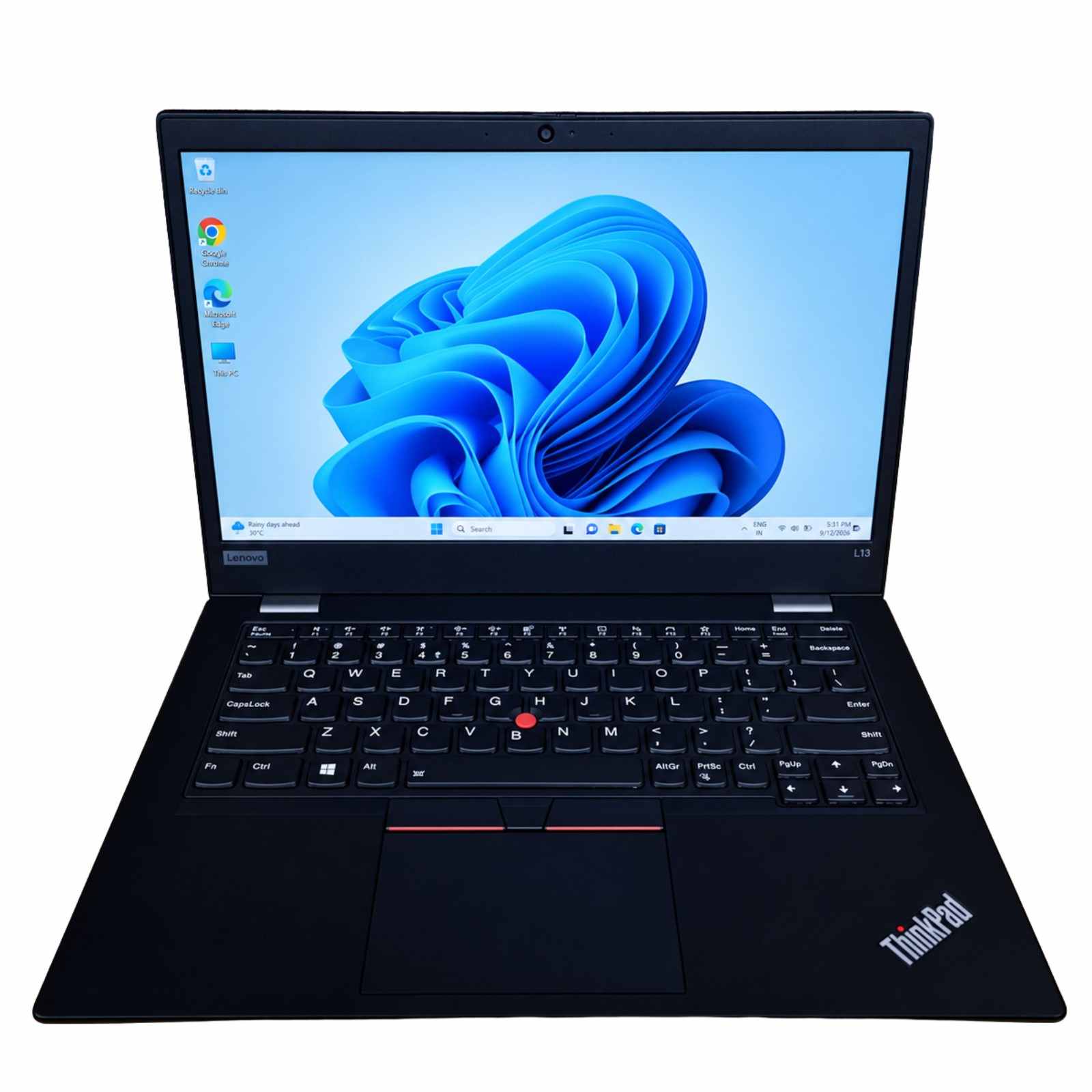 Lenovo ThinkPad L13 Series 13" Intel Core i5 11th Gen 256GB SSD 8GB RAM Black Laptop (Refurbished)