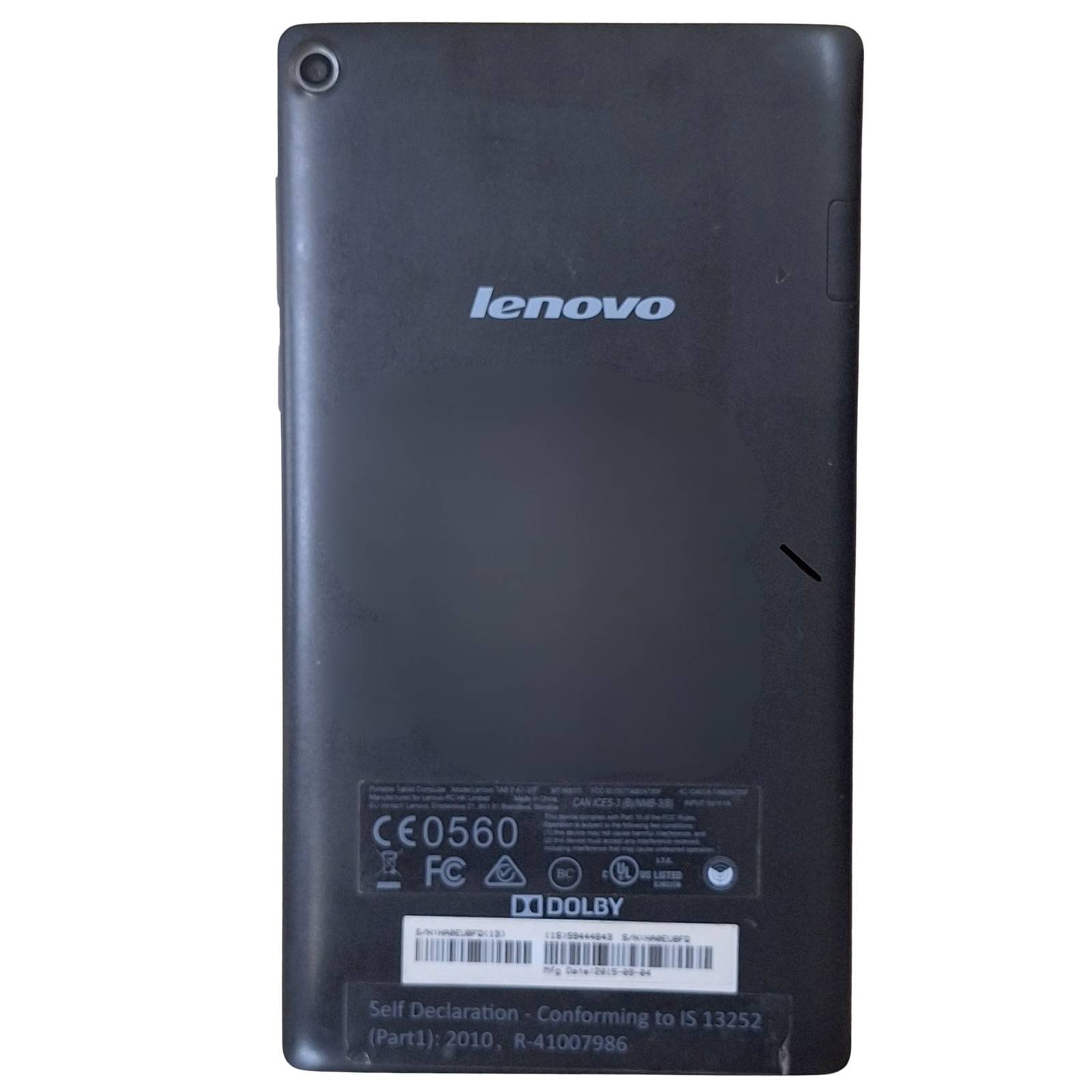 Used Lenovo Tab 2 A7-20F (Wi Fi) 7" Black Tablet — photo 2