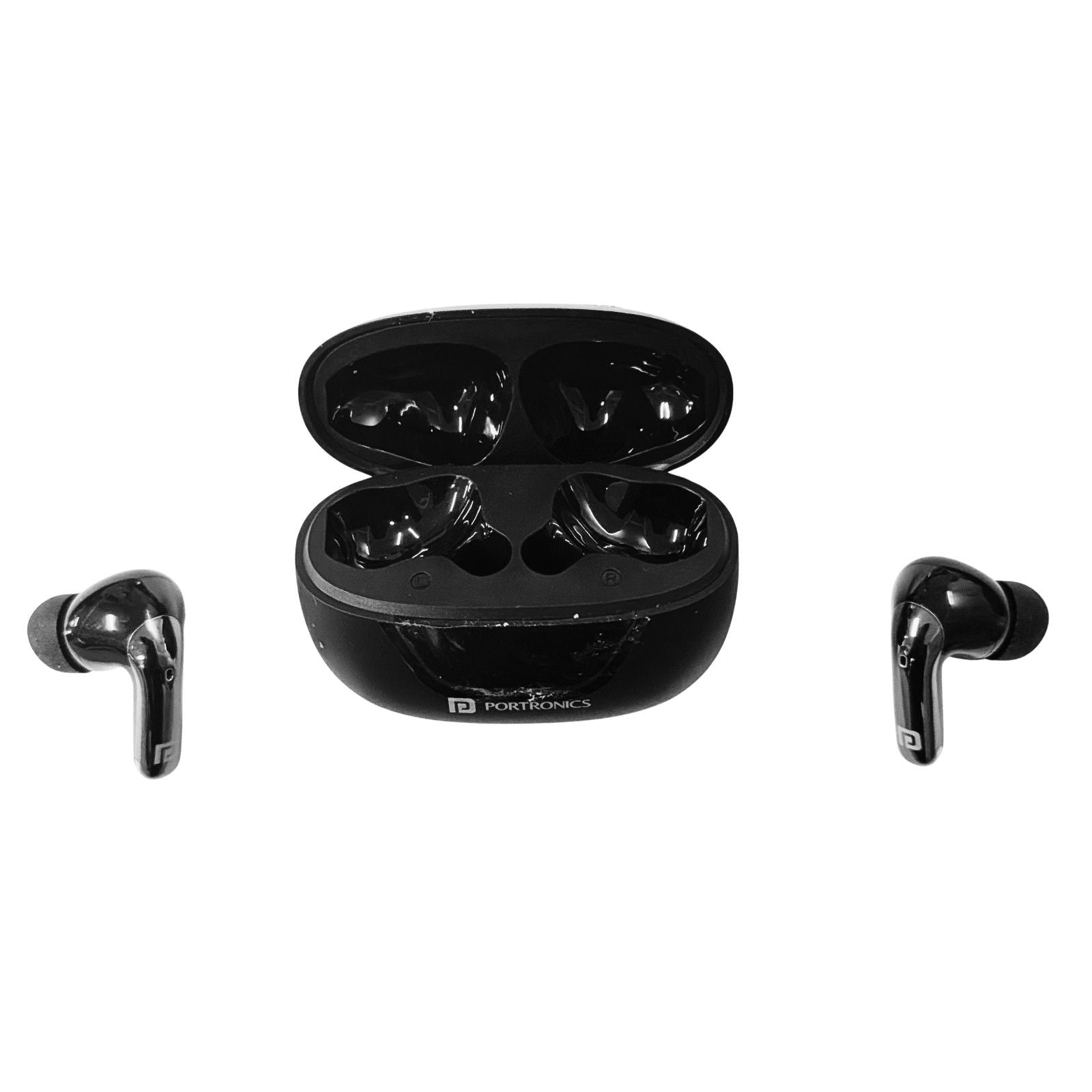 Portronics Harmonics Twins 28 in Ear Earbuds,Smart ANC Black (Good Condition) — photo 2