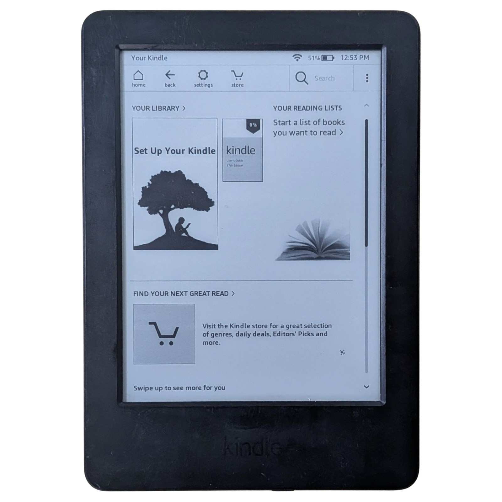 Amazon Kindle 7th Gen 6" Wi Fi 4GB Black (Good Condition)