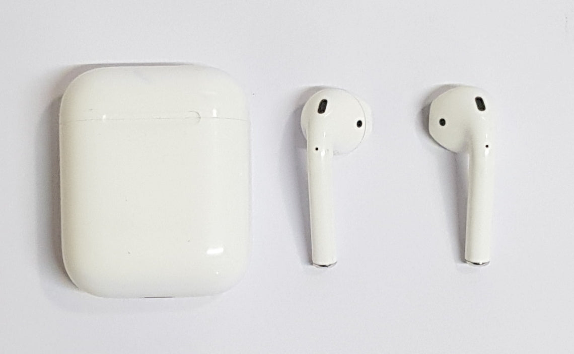 Used Apple Airpods 2nd Gen (A1602) with White Case — photo 2