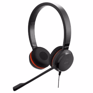 Jabra Evolve2 20 SE Wired Stereo Noise-Cancelling Headset with Mic Black (Good Condition)