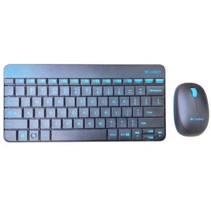Used Logitech MK240 Combo Wireless Keyboard and Mouse Blue — photo 2