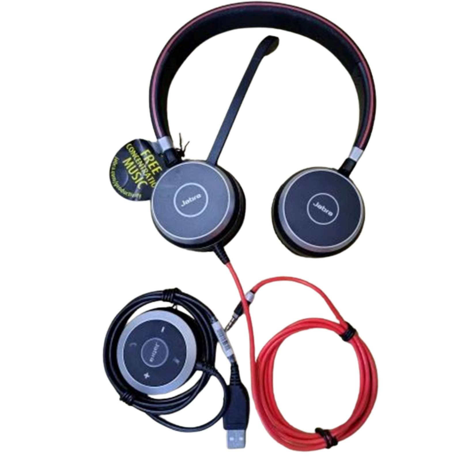 Jabra Evolve 40 Wired On Ear Headphone with Mic Black (Good Condition) — photo 2