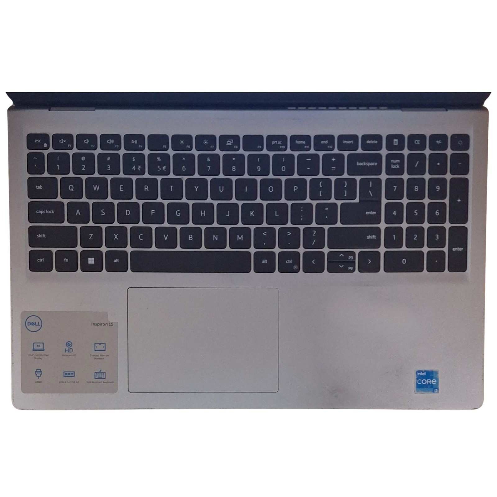 Dell Inspiron 15 3530 15.6" Intel Core i3 13th Gen 512GB SSD 8GB RAM Silver Laptop (Good Condition) — photo 2