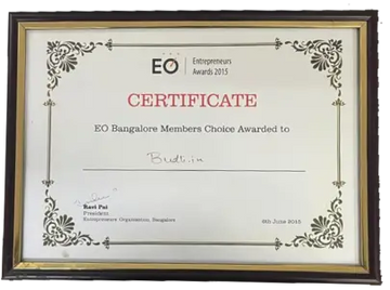EO certificate awarded to Refurbify in 2015
