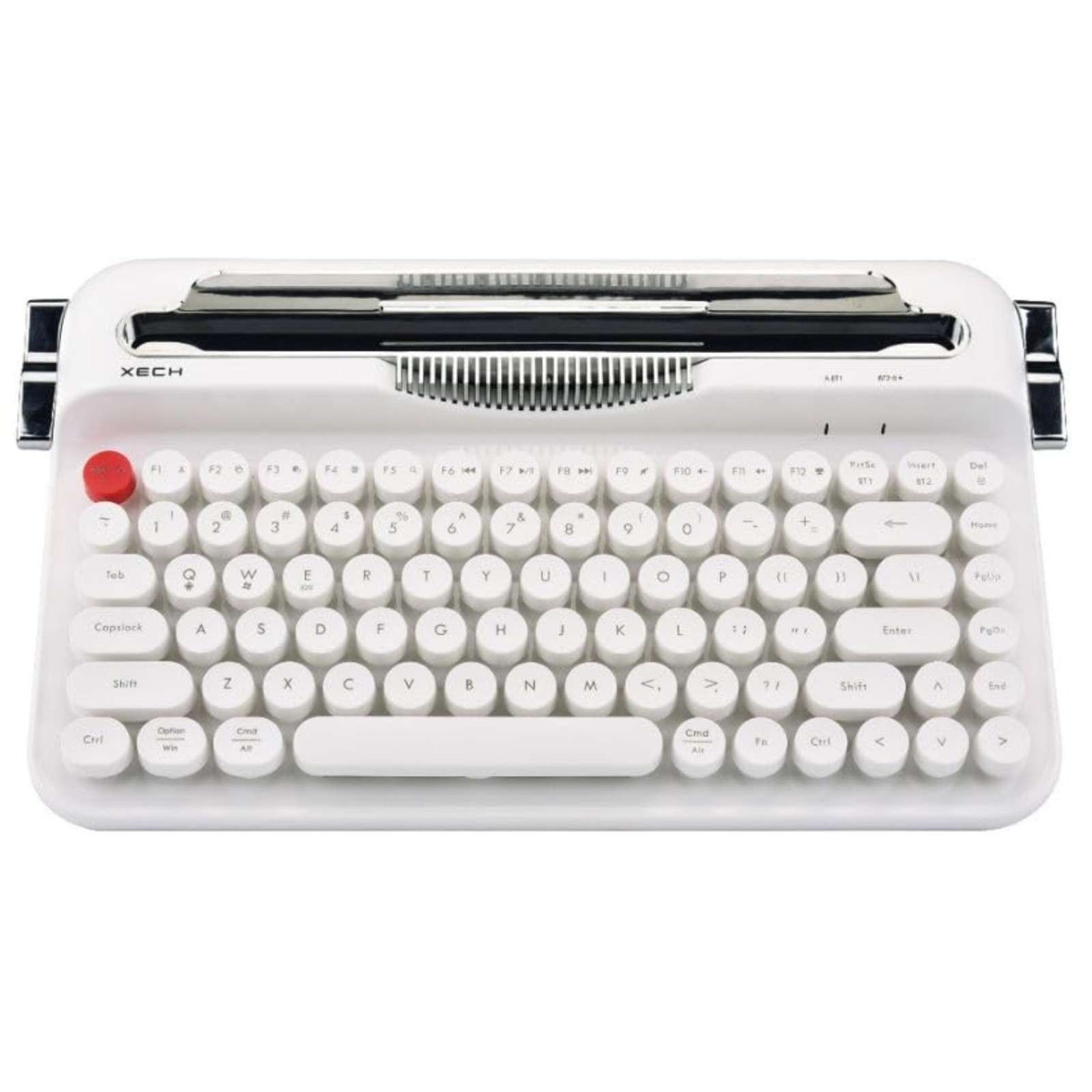 Xech Typewriter Wireless Keyboard | Retro Vintage Design with Round Keycaps (Unboxed - Brand Warranty) — photo 3