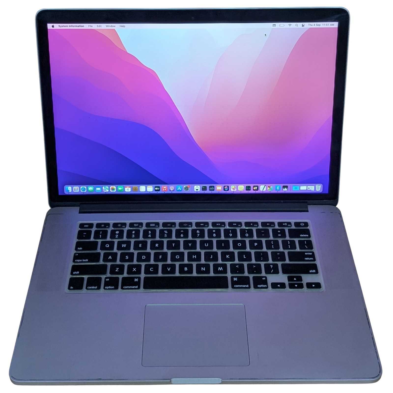 Apple MacBook Pro (Retina, 15-inch, Mid 2015) Intel Core i7 4th Gen 256GB SSD 16GB RAM (Refurbished)
